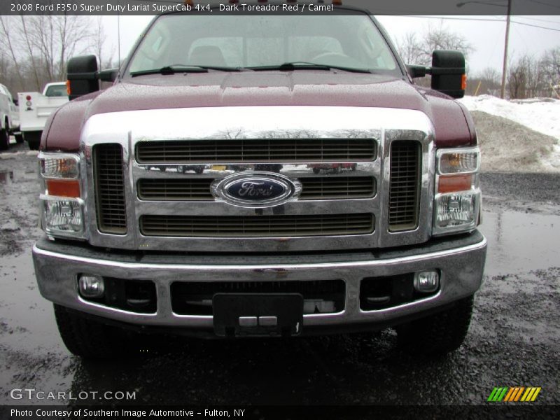 Dark Toreador Red / Camel 2008 Ford F350 Super Duty Lariat SuperCab 4x4