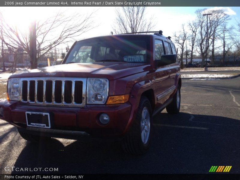 Inferno Red Pearl / Dark Slate Gray/Light Graystone 2006 Jeep Commander Limited 4x4