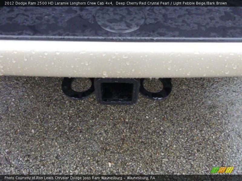 Deep Cherry Red Crystal Pearl / Light Pebble Beige/Bark Brown 2012 Dodge Ram 2500 HD Laramie Longhorn Crew Cab 4x4