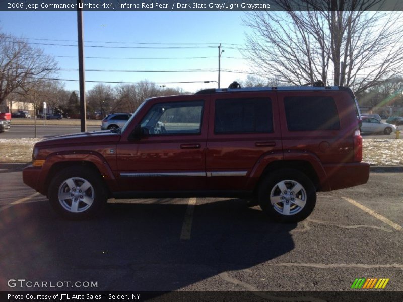 Inferno Red Pearl / Dark Slate Gray/Light Graystone 2006 Jeep Commander Limited 4x4