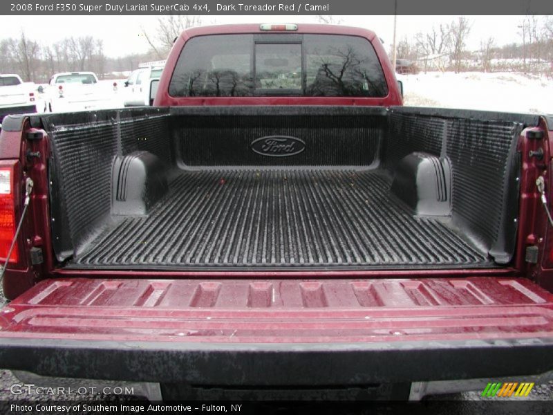 Dark Toreador Red / Camel 2008 Ford F350 Super Duty Lariat SuperCab 4x4