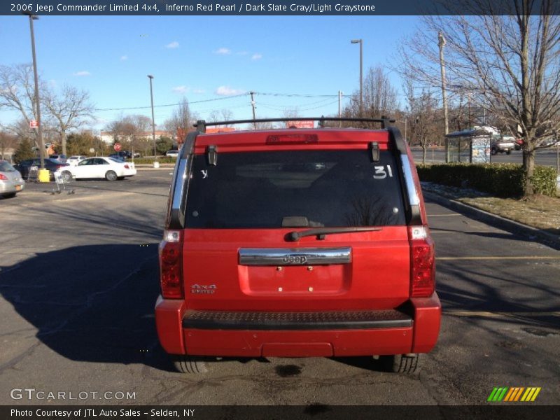 Inferno Red Pearl / Dark Slate Gray/Light Graystone 2006 Jeep Commander Limited 4x4