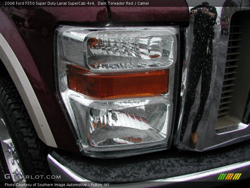 Dark Toreador Red / Camel 2008 Ford F350 Super Duty Lariat SuperCab 4x4