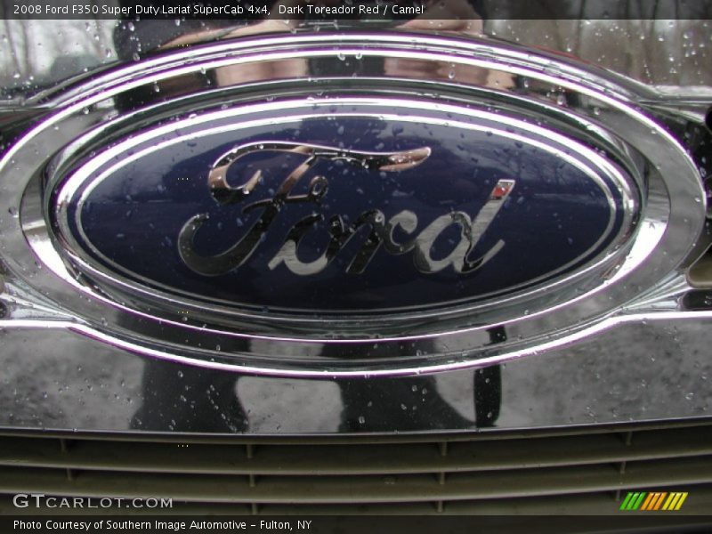 Dark Toreador Red / Camel 2008 Ford F350 Super Duty Lariat SuperCab 4x4