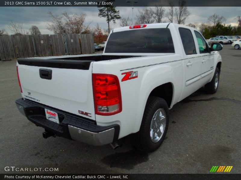 Summit White / Ebony 2013 GMC Sierra 1500 SLT Crew Cab