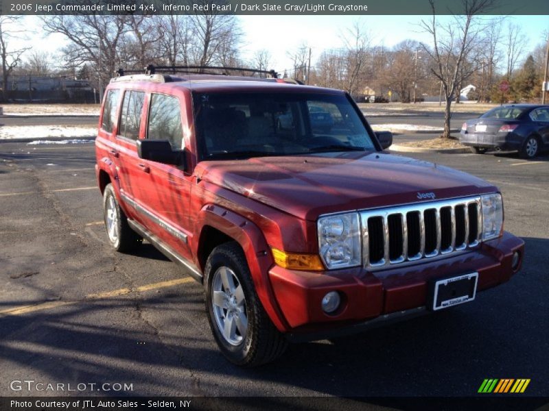 Inferno Red Pearl / Dark Slate Gray/Light Graystone 2006 Jeep Commander Limited 4x4