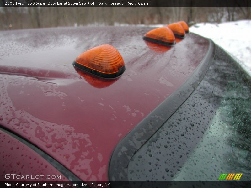 Dark Toreador Red / Camel 2008 Ford F350 Super Duty Lariat SuperCab 4x4