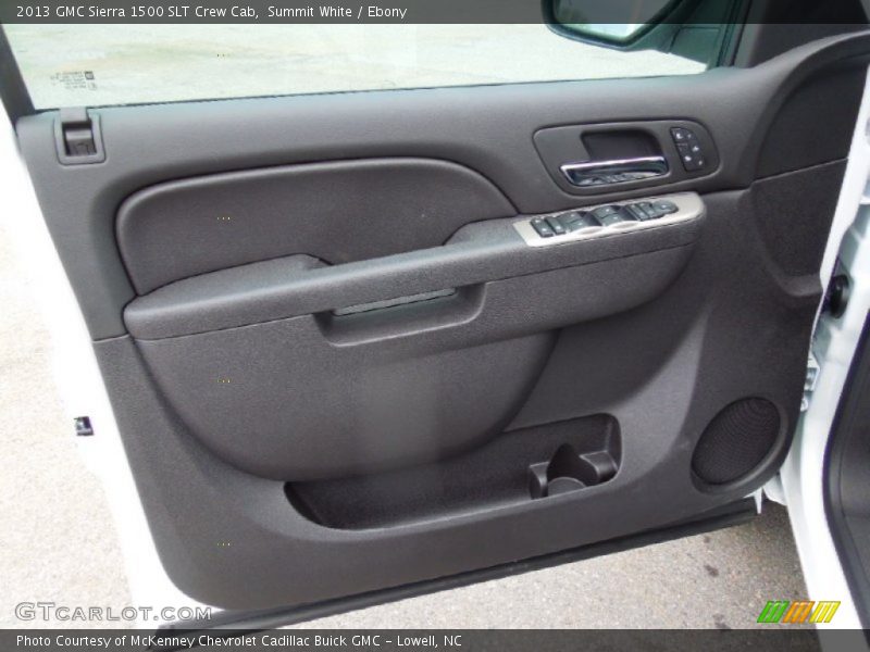 Summit White / Ebony 2013 GMC Sierra 1500 SLT Crew Cab