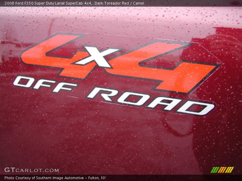Dark Toreador Red / Camel 2008 Ford F350 Super Duty Lariat SuperCab 4x4