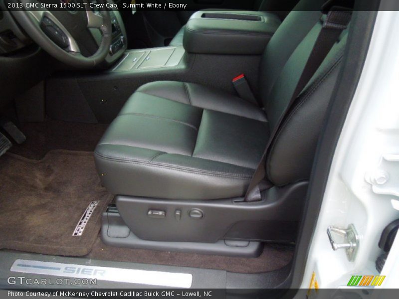 Summit White / Ebony 2013 GMC Sierra 1500 SLT Crew Cab