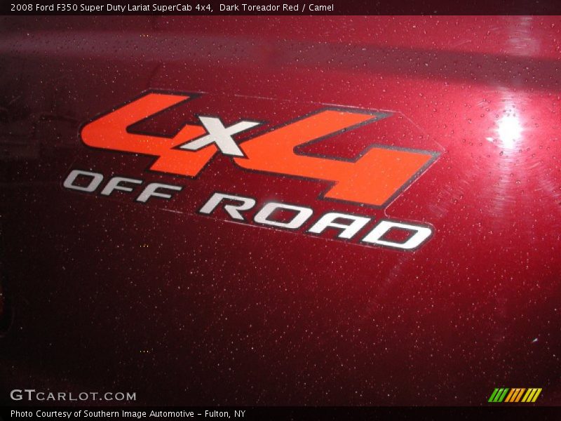 Dark Toreador Red / Camel 2008 Ford F350 Super Duty Lariat SuperCab 4x4