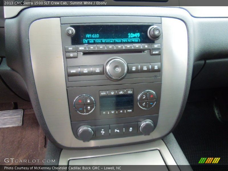 Summit White / Ebony 2013 GMC Sierra 1500 SLT Crew Cab