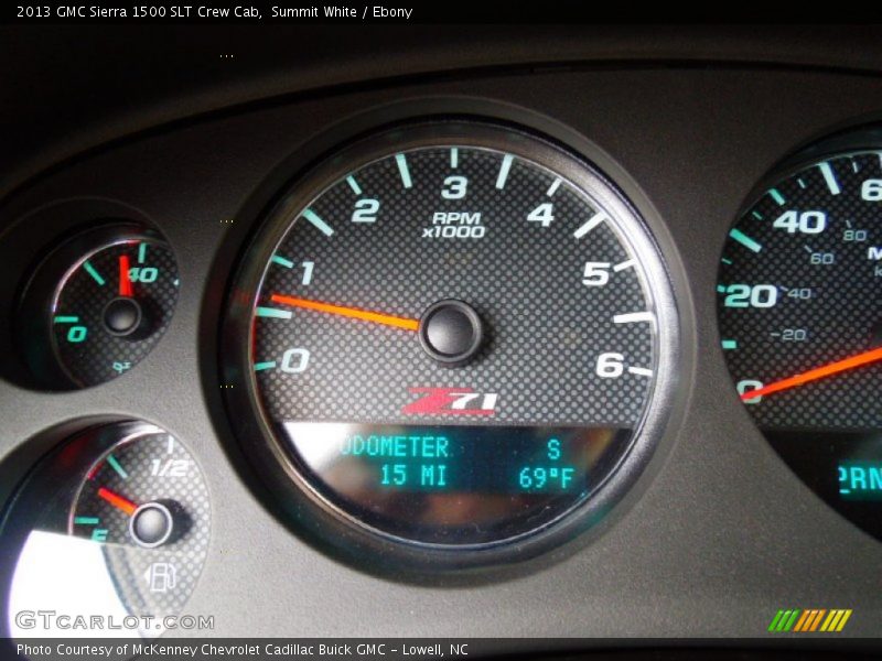 Summit White / Ebony 2013 GMC Sierra 1500 SLT Crew Cab