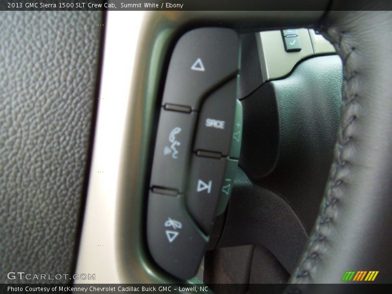 Summit White / Ebony 2013 GMC Sierra 1500 SLT Crew Cab