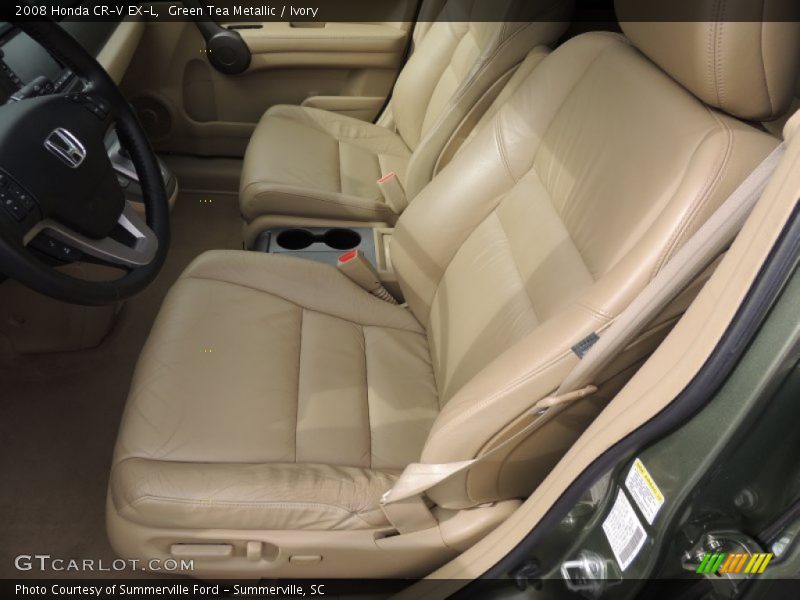 Green Tea Metallic / Ivory 2008 Honda CR-V EX-L