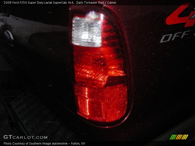 Dark Toreador Red / Camel 2008 Ford F350 Super Duty Lariat SuperCab 4x4