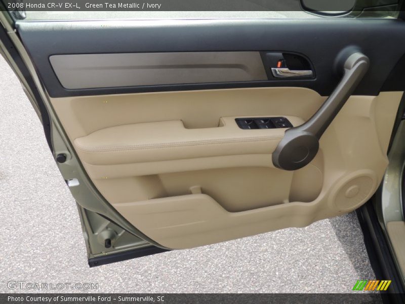 Green Tea Metallic / Ivory 2008 Honda CR-V EX-L