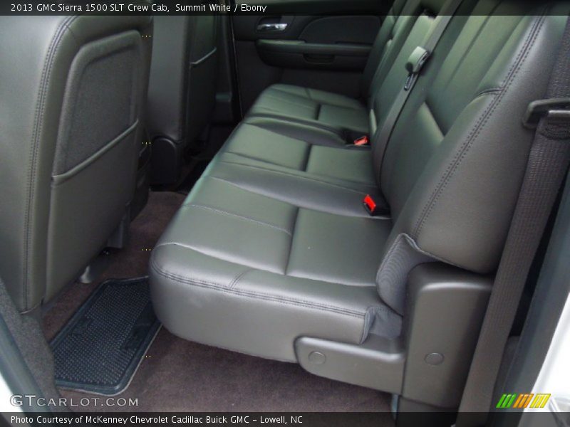 Summit White / Ebony 2013 GMC Sierra 1500 SLT Crew Cab
