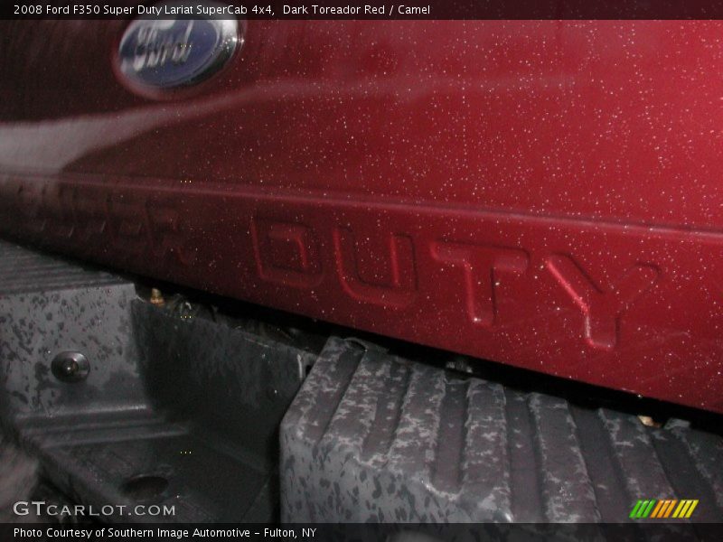 Dark Toreador Red / Camel 2008 Ford F350 Super Duty Lariat SuperCab 4x4