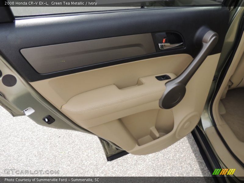 Green Tea Metallic / Ivory 2008 Honda CR-V EX-L