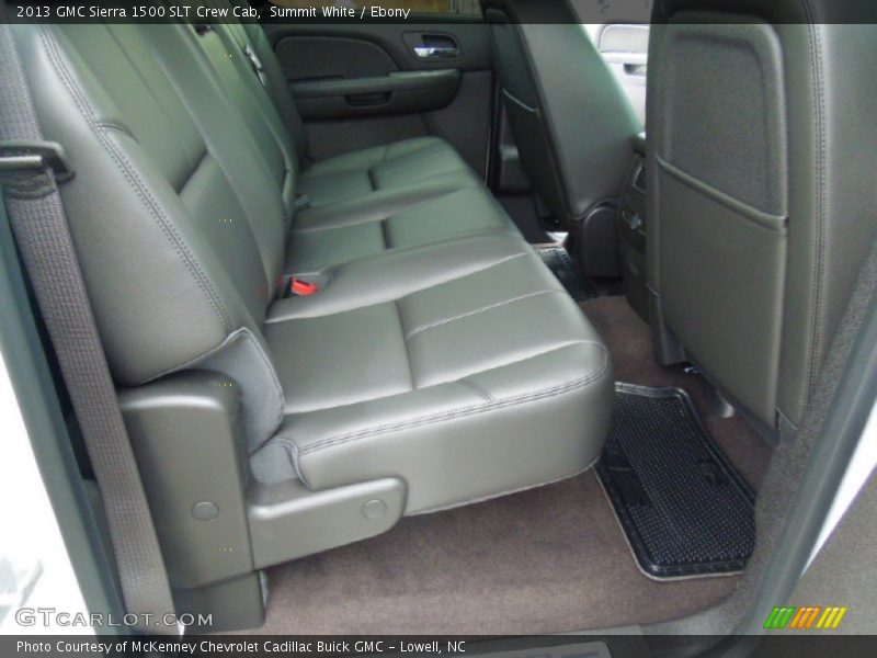 Summit White / Ebony 2013 GMC Sierra 1500 SLT Crew Cab