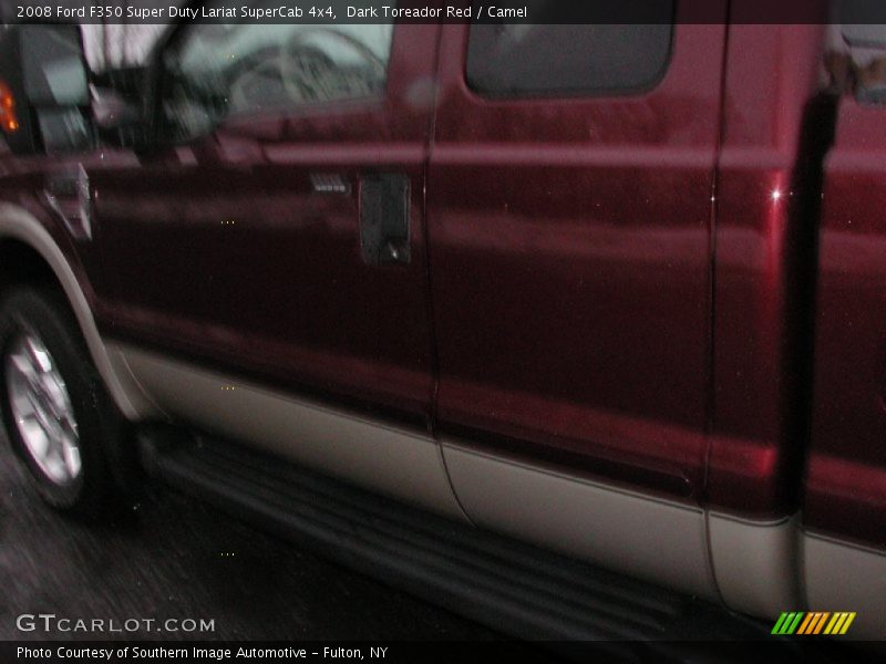 Dark Toreador Red / Camel 2008 Ford F350 Super Duty Lariat SuperCab 4x4