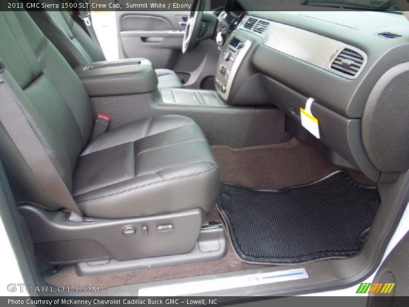 Summit White / Ebony 2013 GMC Sierra 1500 SLT Crew Cab
