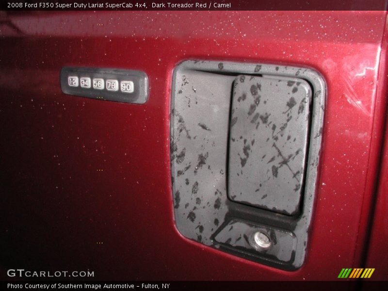 Dark Toreador Red / Camel 2008 Ford F350 Super Duty Lariat SuperCab 4x4