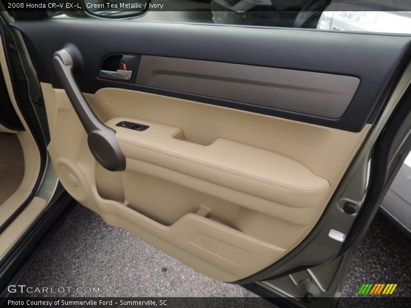 Green Tea Metallic / Ivory 2008 Honda CR-V EX-L