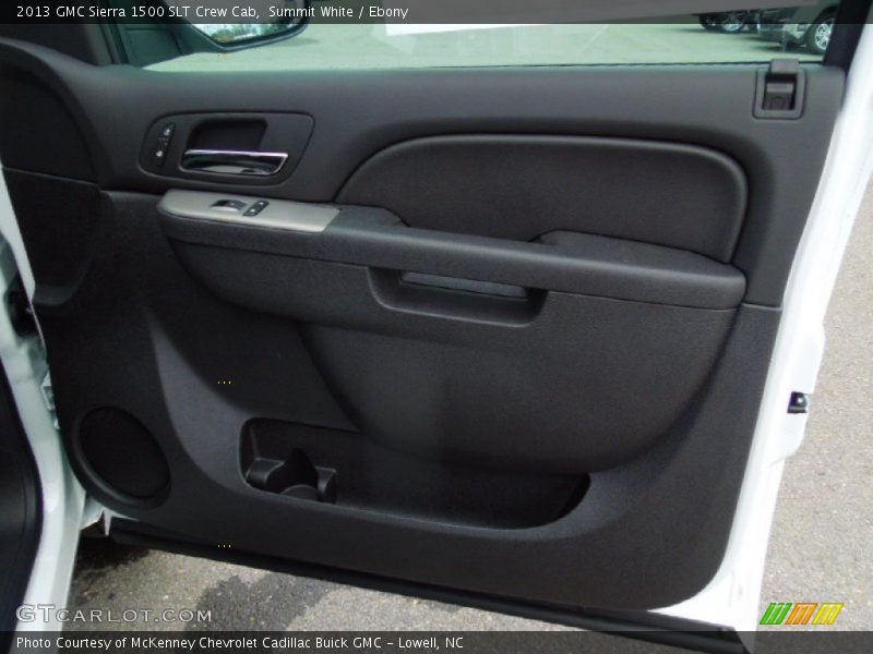 Summit White / Ebony 2013 GMC Sierra 1500 SLT Crew Cab