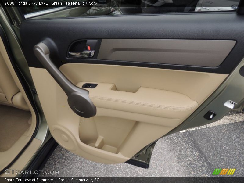 Green Tea Metallic / Ivory 2008 Honda CR-V EX-L