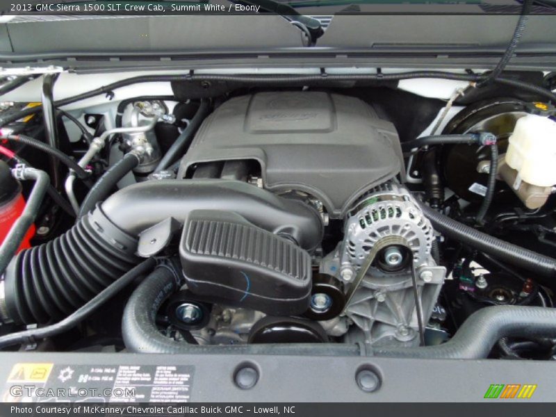 Summit White / Ebony 2013 GMC Sierra 1500 SLT Crew Cab