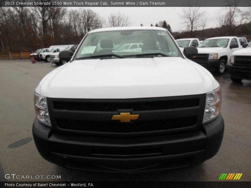 Summit White / Dark Titanium 2013 Chevrolet Silverado 1500 Work Truck Regular Cab