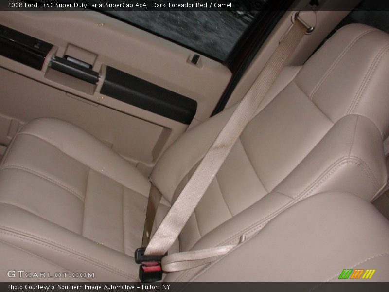 Dark Toreador Red / Camel 2008 Ford F350 Super Duty Lariat SuperCab 4x4