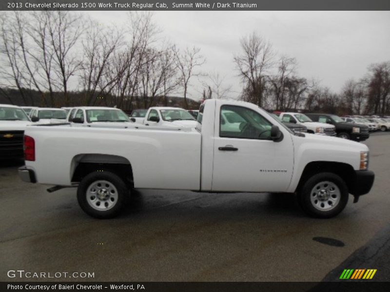 Summit White / Dark Titanium 2013 Chevrolet Silverado 1500 Work Truck Regular Cab