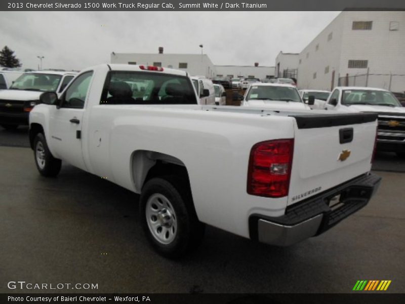 Summit White / Dark Titanium 2013 Chevrolet Silverado 1500 Work Truck Regular Cab