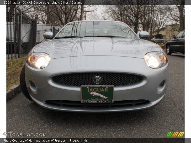 Liquid Silver / Caramel 2009 Jaguar XK XK8 Convertible