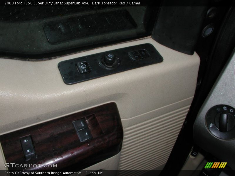 Dark Toreador Red / Camel 2008 Ford F350 Super Duty Lariat SuperCab 4x4