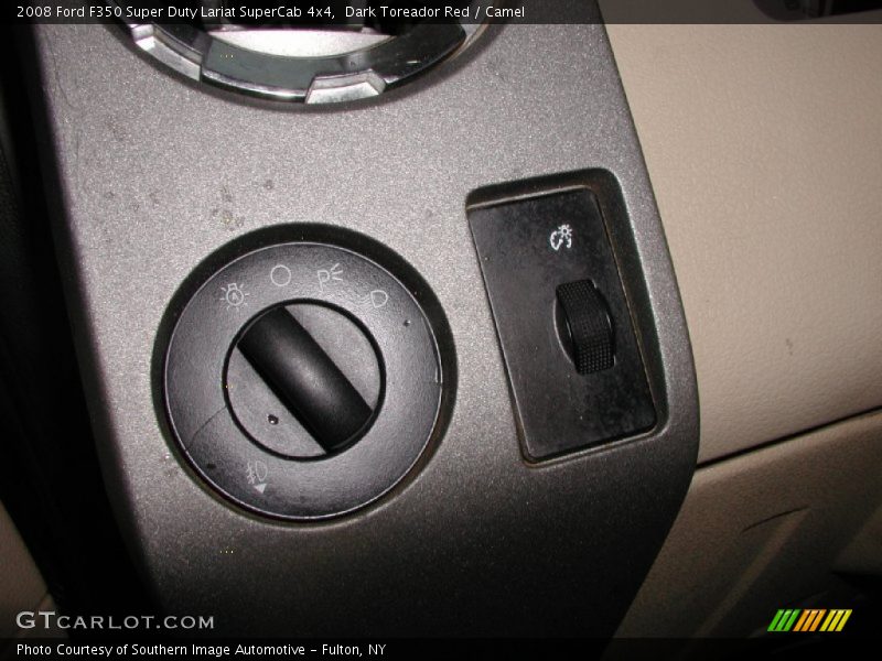 Dark Toreador Red / Camel 2008 Ford F350 Super Duty Lariat SuperCab 4x4