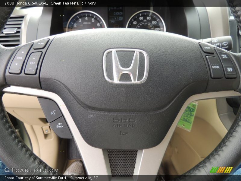 Green Tea Metallic / Ivory 2008 Honda CR-V EX-L