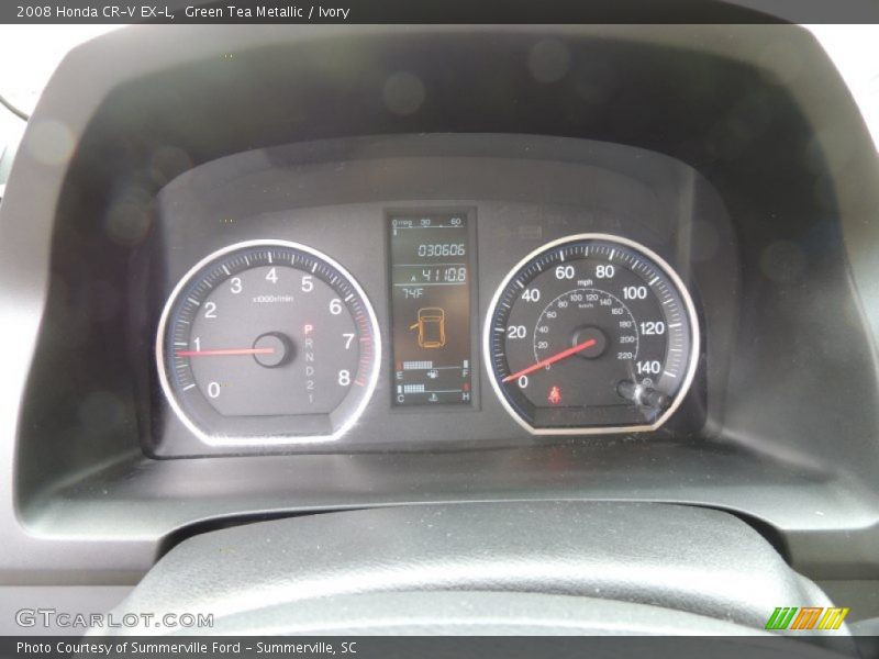 Green Tea Metallic / Ivory 2008 Honda CR-V EX-L