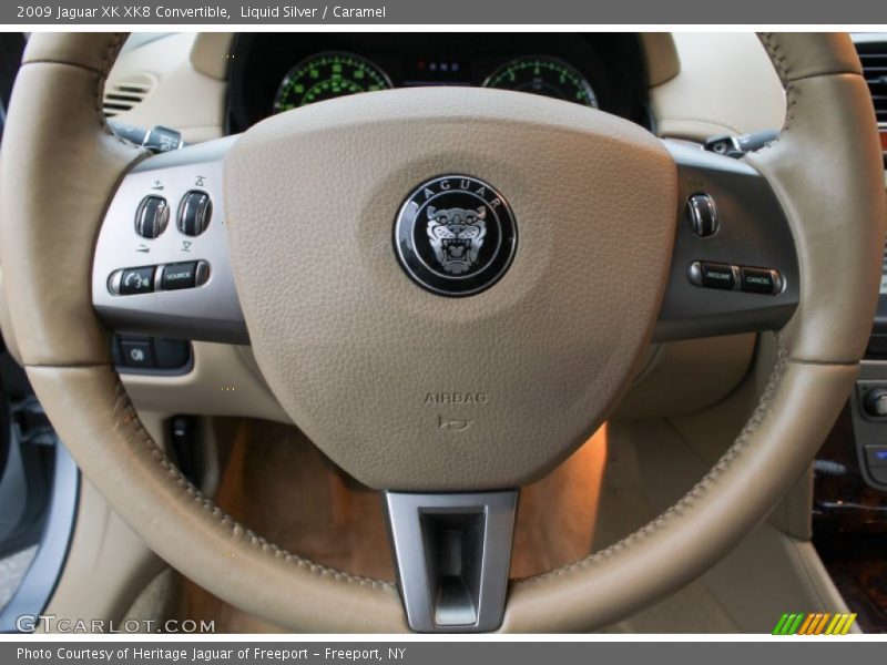 Liquid Silver / Caramel 2009 Jaguar XK XK8 Convertible