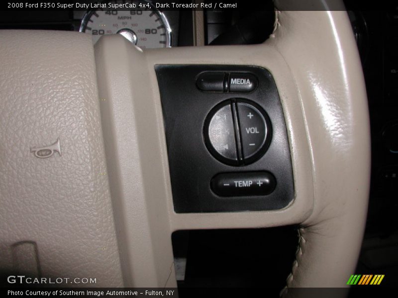 Dark Toreador Red / Camel 2008 Ford F350 Super Duty Lariat SuperCab 4x4