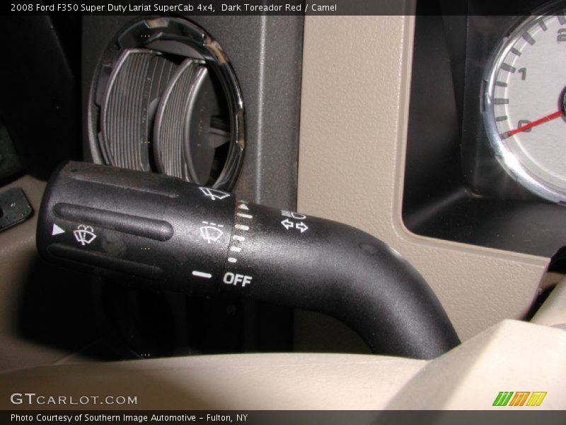 Dark Toreador Red / Camel 2008 Ford F350 Super Duty Lariat SuperCab 4x4