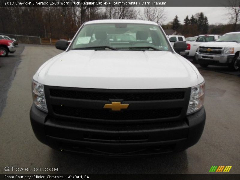 Summit White / Dark Titanium 2013 Chevrolet Silverado 1500 Work Truck Regular Cab 4x4
