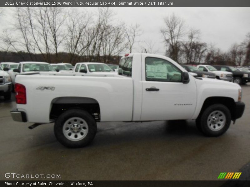 Summit White / Dark Titanium 2013 Chevrolet Silverado 1500 Work Truck Regular Cab 4x4