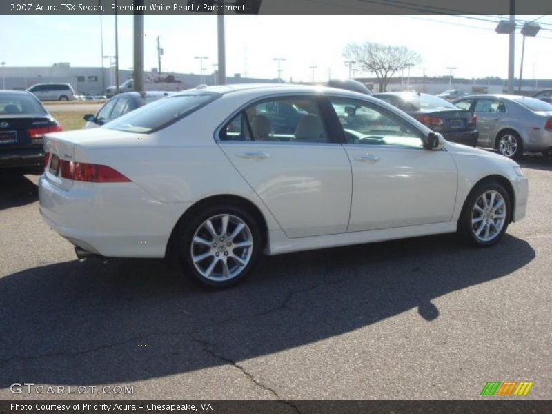 Premium White Pearl / Parchment 2007 Acura TSX Sedan