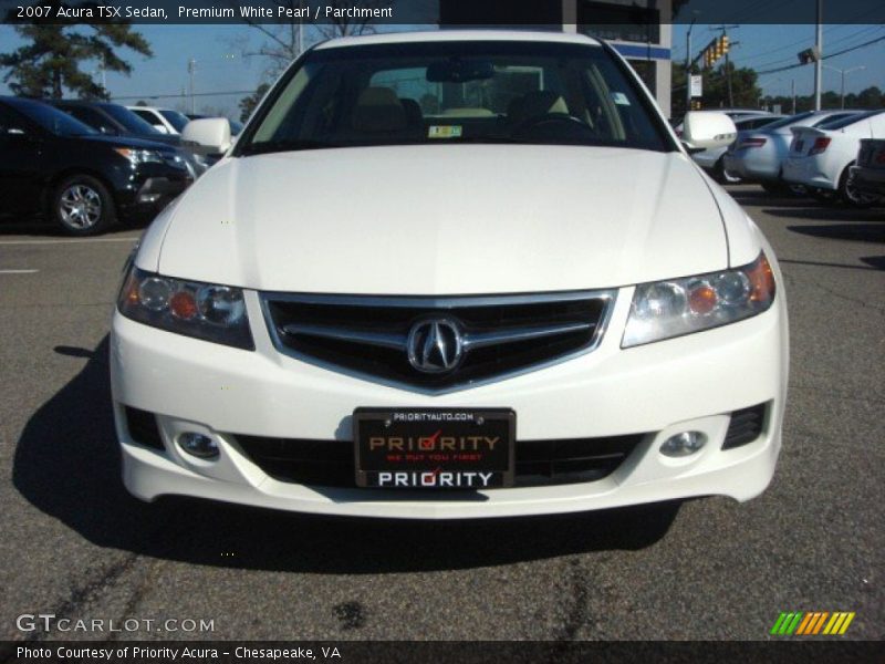 Premium White Pearl / Parchment 2007 Acura TSX Sedan