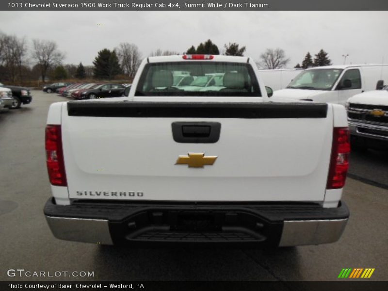 Summit White / Dark Titanium 2013 Chevrolet Silverado 1500 Work Truck Regular Cab 4x4