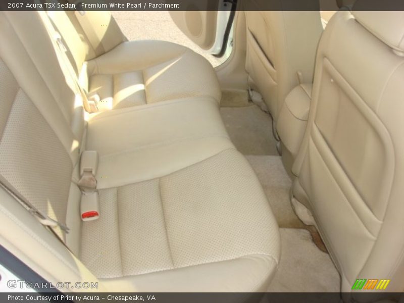 Premium White Pearl / Parchment 2007 Acura TSX Sedan